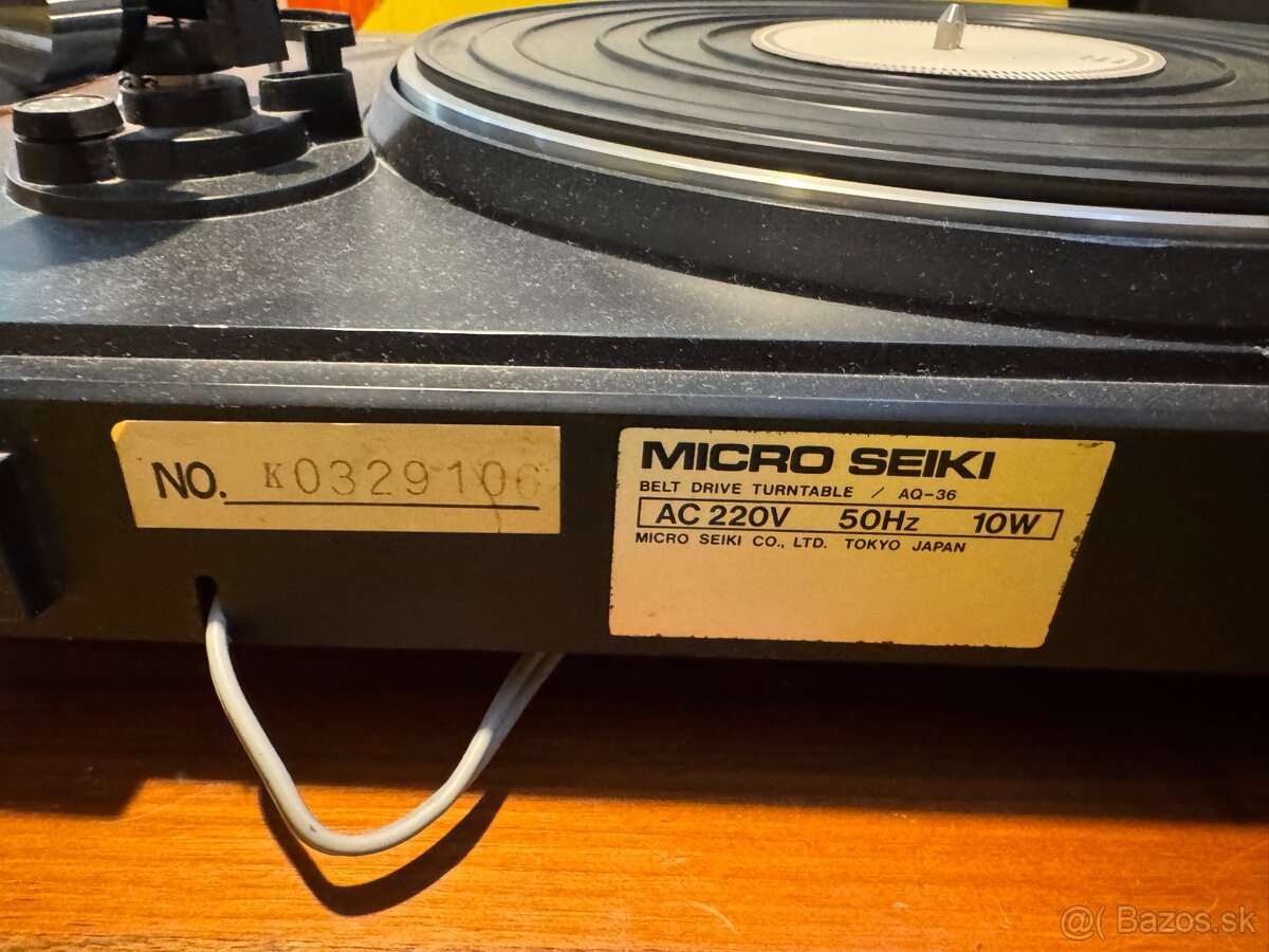 Gramofón Micro Seki AQ-36 -predchodca Technics SL - 9