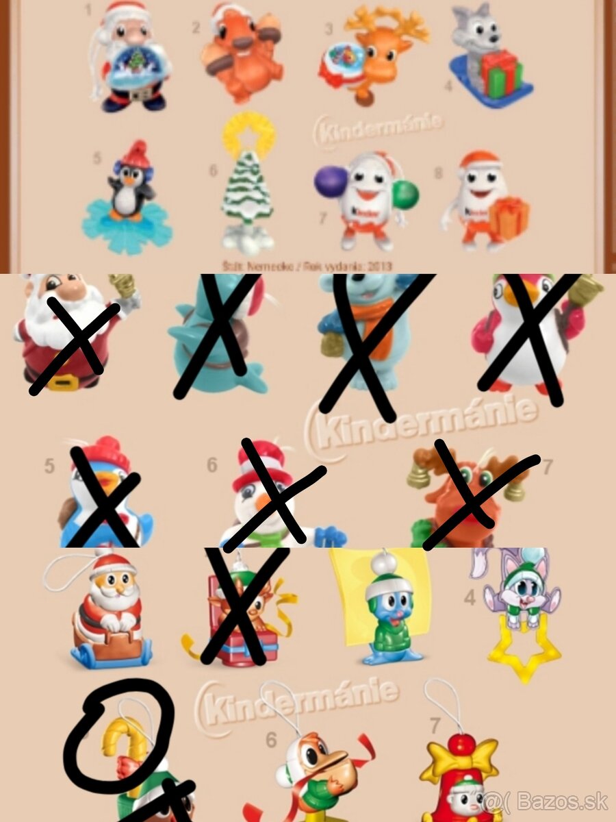 Kinder figurky vianočné - 9