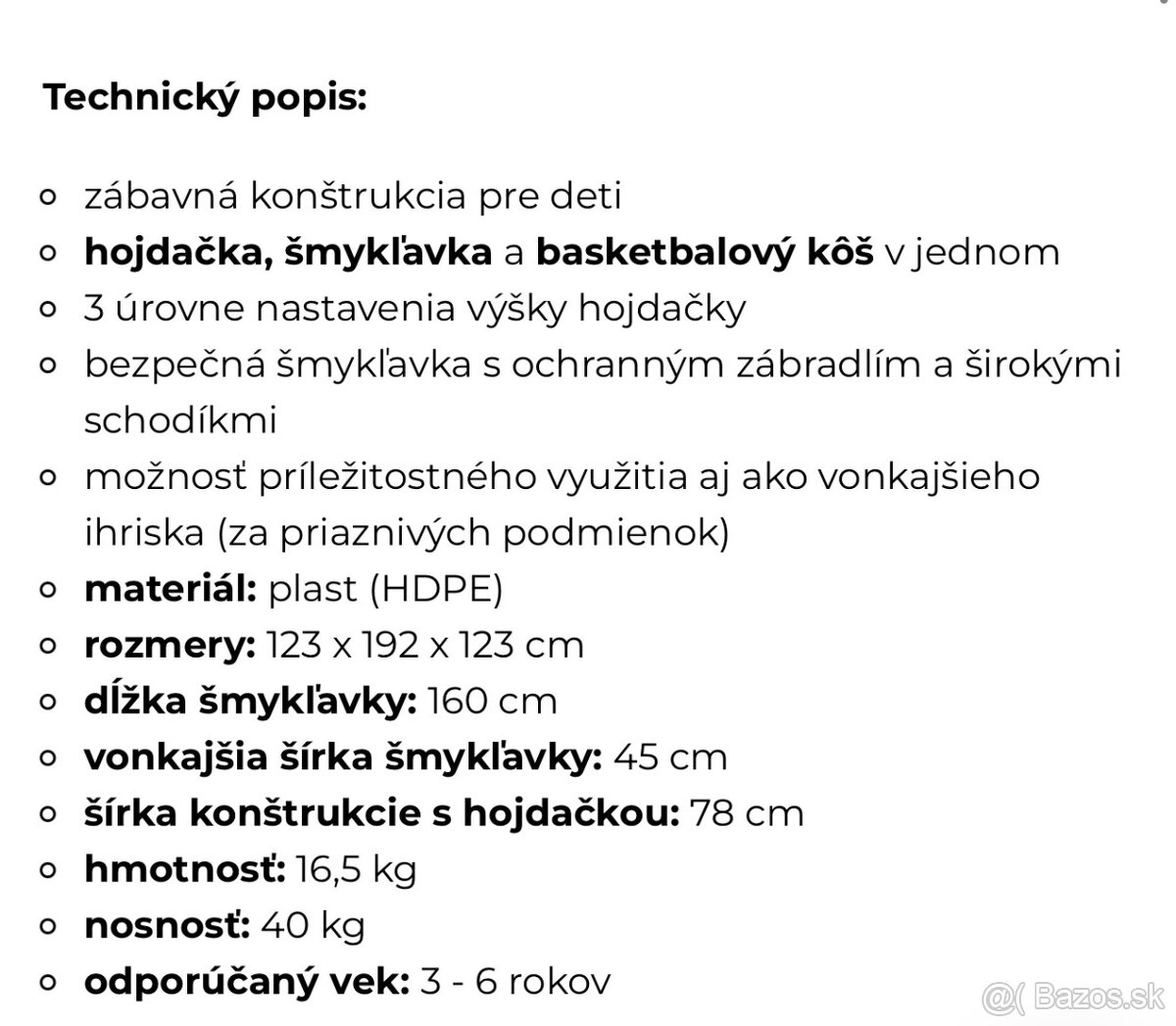 Detská šmykľavka s hojdačkou - 9