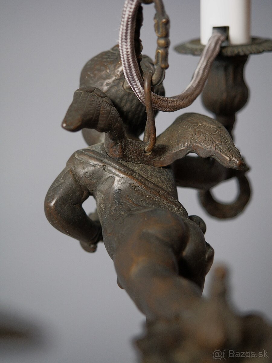 Barokový luster s Putii - 9