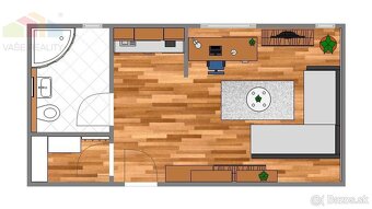 Garsónka 28 m², klimatizovaná, Odborárska ul., BA – Nové Mes - 9