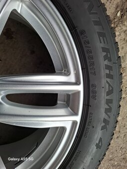 Ford Peugeot 215/55r17 zimné gumy elektrony - 9