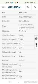 Kľučka na dvere KPR 113A - 9