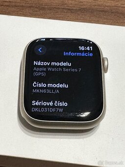 Apple Watch 7 45mm strieborné, batéria 100% - 9