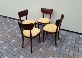 Celodřevěné jídelní židle THONET 4ks po renovaci - 9