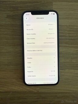 Predám iPhone 12 64GB modrý + obaly a sklá - 9