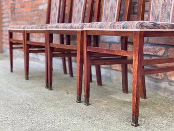 Art deco set 4 stoličky + stôl - 9