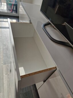 Komoda, biela, leskla - 9