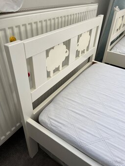 Detska postel 2x IKEA KRITTER + Rost + Kvalitny matrac - 9