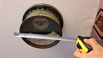 Velky starozitny voltmeter - meraci pristroj - 9