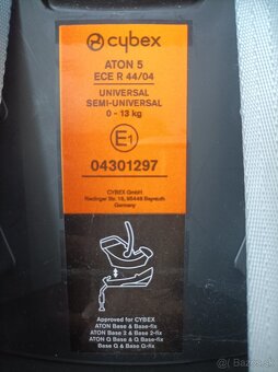 Predám autosedačku vajíčko Cybex Aton 5 - 9