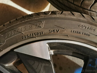 Peugeot 308 III - orig. 17" alu disky s letnými pneu - 9