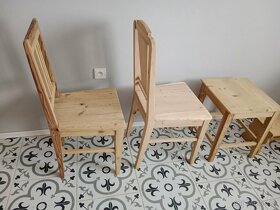 Staré, selské židle, stolička po renovaci - 9