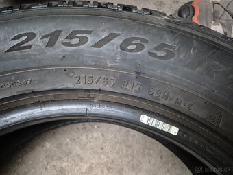 215/65 r17 zimné 4 ks PIRELLI dezén 7,1 - 6,8 mm DOT2023 - 9