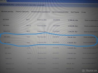 15" TOYOTA YARIS + TPMS zimné pneu,originál. - 9