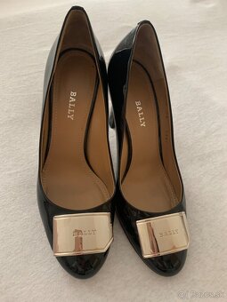 Bally lodičky kožené čierne - 9