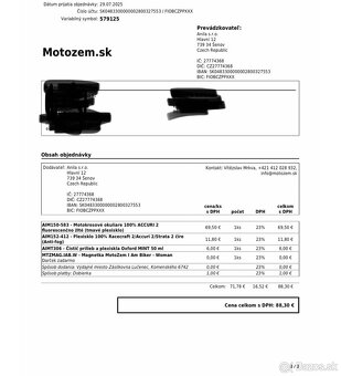 Motokrosové okuliare 100% - 9