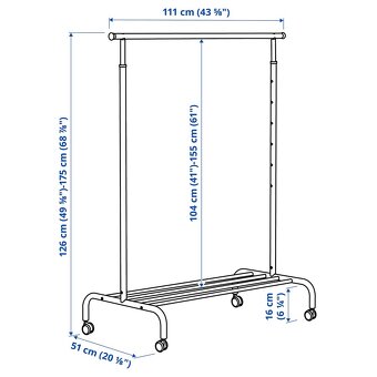 RIGGA Vešiak na šaty - 9
