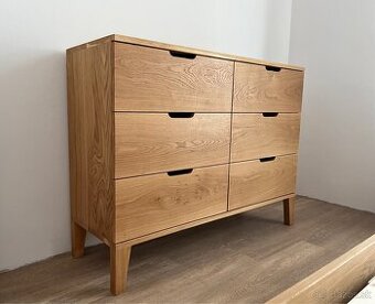 Dubová komoda z masívu - 9