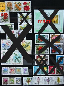 Známky - flóra - série 1 - 9