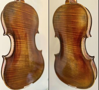 husle 4/4 model Stradivari (olejový lak) - 9