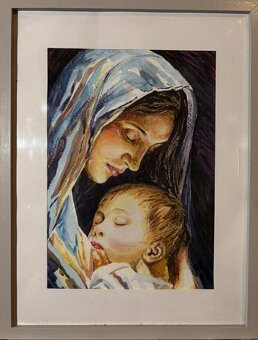 NOVÉ prekrásne náboženské AKVARELOVÉ maľby - 9