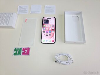APPLE IPHONE 15 128GB BLACK,ZDRAVIE BATERKY 100% - 9