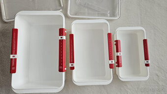 Praktická súprava 3 dóz na potraviny s viečkom, 3 ks - 9