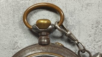 Velké dvouplášťové kapesní hodinky Régulatéur - 9