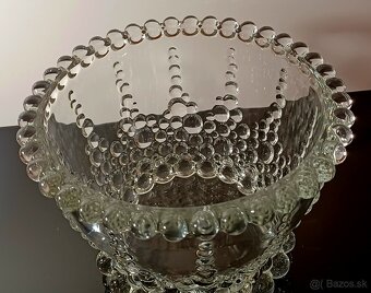 Nádherná efektná veľká sklenená misa - 9