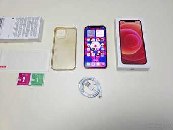 APPLE IPHONE 12 64GB RED ,ZDRAVIE BATERKY 100% - 9