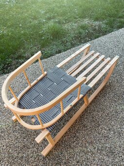 Kvalitné drevené detské sánky - Sanky buk - 9