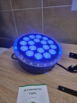 6x Led par 180W s led kruhom, RGBW, dmx - 9