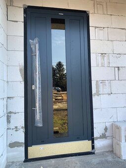 Hliníkové vchodové dvere, anthrazit,nové,top kvalita - 9