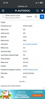 Atera strešné nosiče - 9