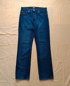 Tommy Hilfiger modré džínsy rovné straight jeans rifle 34 - 9