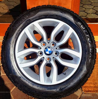 alu R17 5x120, zimné pneu Pirelli 225/60, BMW X3 - 9