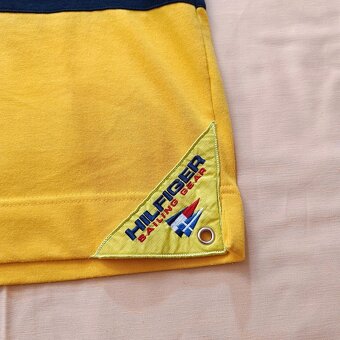 Tommy Hilfiger vintage 90s pruhovaná polokošeľa dlhý rukáv M - 9