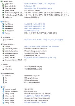 DELL Latitude 3500 - 15.6" / i5 / SSD / nová batéria - 9