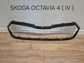 PREDNA MASKA OCTAVIA 3 / 3FL / 4RAMCEK GRILU MASKY CIERNY - 9