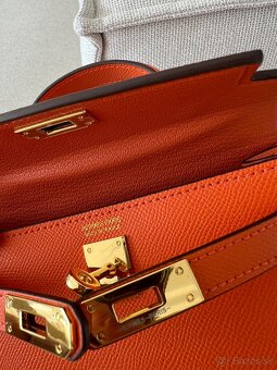 Hermes kelly mini kabelka oranžová - 9