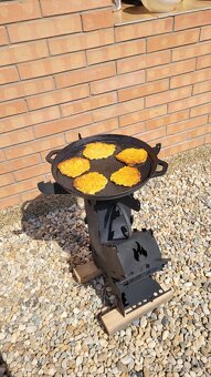 Raketová pec,záhradný gril,rocket stove. - 9