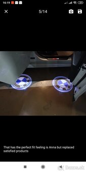 Predám VW, Skoda, Bmw, Audi led logo projektor - 9