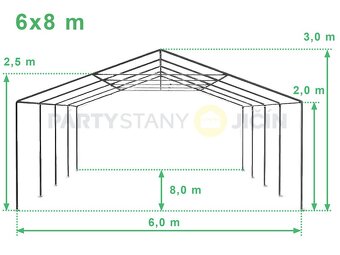 Párty stan 8x6m 180€ piatok-pondelok - 9