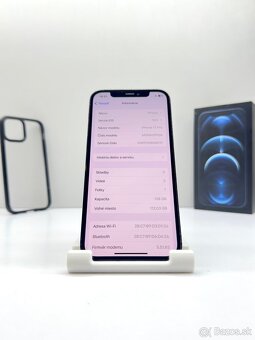 iPhone 12 PRO 128GB PACIFIC BLUE 100% NOVÁ BATÉRIA - 9