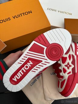 Louis Vuitton tenisky RED komplet balenie - 9