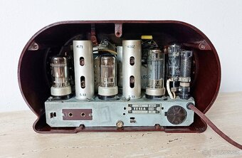 Staré rádio Tesla Talisman 307U, plně funkční, top stav - 9