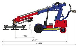 Manipulator, Minižeriav, Montáž skla, Montážna technika - 9