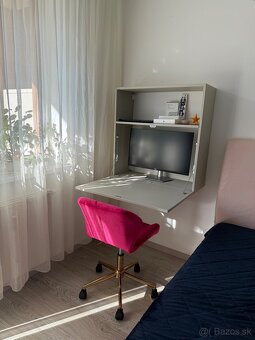 Drevený sklápací stolík na homeoffice alebo šijací stroj - 9