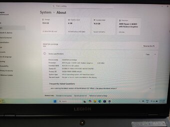 Lenovo Legion 5 -15ARH05H - Ryzen 5, RTX 2060 - 9